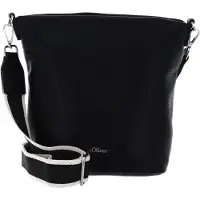 s.Oliver sac à épaule bandoulière Crossbody Bag Grey / Black marron clair