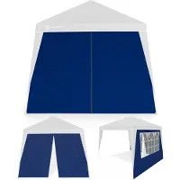 Casaria 2x Parois latérales pour tonnelle Capri 3x3m bleu