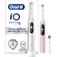 Oral-B iO Series 6N Lot de 2 Blanc + Rose