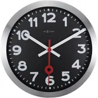 Nextime - 3999ARZW - Horloge Murale - 35cm - argent - Station