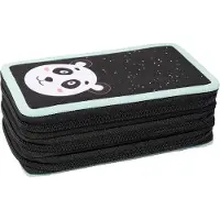 Eberhard Faber Trousse d'écolier Triple Decker Panda 36 pièces noir/blanc