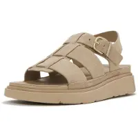 FitFlop pour femme. A3T-923 Sandales Gen Fisherman en cuir marron (38), Beige, 3 à 5 cm, Boucle, Casuel