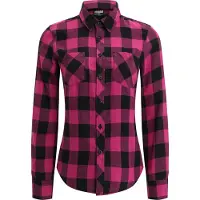 Urban Classics Chemisier rose / noir