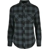 Urban Classics Chemisier bleu cyan / noir