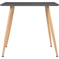 vidaXL Table de salle à manger gris et chêne 80,5x80,5x73 cm MDF
