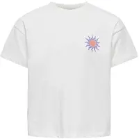 ONLY GIRLS T-Shirt 'KOGSOLI-VERAS' violet / orange / blanc