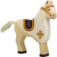 Holztiger GOKI Gollnest & Kiesel Cheval de concours, blanc