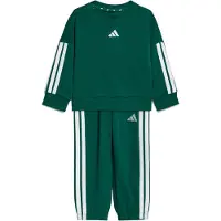Adidas Essentials 3 Stripes French Terry Joggers Set Vert 3-4 Years Enfants
