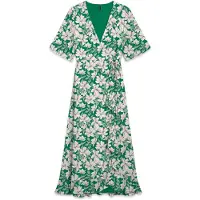 Vero Moda Robe 'VMZille' émeraude / poudre