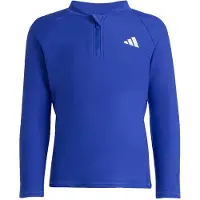 Adidas T-Shirt fonctionnel 'LONG SLEEVES ZIP RASHGUARD' bleu / blanc