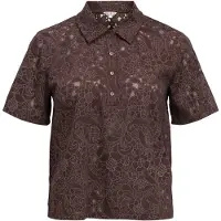 Object Chemisier 'OBJBianca' chocolat / gris