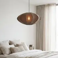 LumenXL Suspension Elyora en tissu - marron