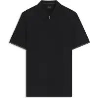 BOSS Polo Regular avec fermeture zippée