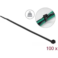 DeLOCK Attache-rouleau - 200 mm - Noir -