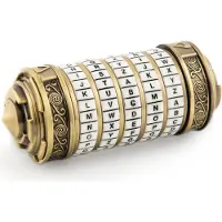 Noble Collection Da Vinci Code-mini Cryptex Replica Doré