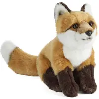 Living Nature : grand renard en peluche - peluche réaliste