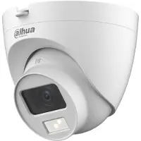 Dahua Caméra de sécurité extérieure et intérieure 2MP Smart Dual Light blanche - DH-HAC-HDW1200CLQP-IL-A-0280B-S6