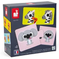 Janod Jeu de puzzle - Jouets éducatifs Opposés en carton