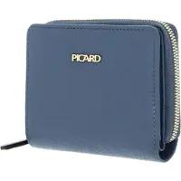 PICARD Cuir porte-monnaie Java 1 Wallet Denim bleu gris