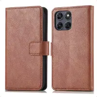 IMoshion Étui de télephone portefeuille de luxe Motorola Moto G77 - Marron