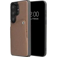 Selencia Coque Riva avec porte-cartes Samsung Galaxy S26 Ultra - Mocha Brown