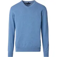 Casamoda Pull Col-V Bleu