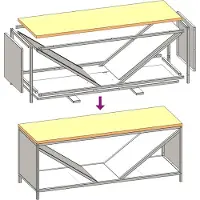 vidaXL Étagère à bois de chauffage avec plateau en bois blanc 100,5x35,5x40 cm