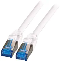 EFB Elektronik RJ45 Patchkabel S/FTP Cat6A Superflex LSZH WEISS Laenge 5m 10Gbit 500MhZ 100 Prozent Kupfer mit Cat 7 Rohkabel