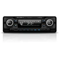 Caliber Autoradio avec DAB+ - USB - Technologie Bluetooth 4x 75Watt - Look rétro noir chromé (RMD120DAB-BT-B)