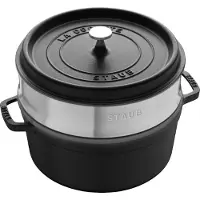 Staub Cocotte Ronde En Fonte Avec Insert Fer 3.8l