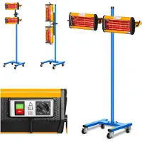 MSW Lampe infrarouge carrosserie - 2200 W - 2 émetteurs