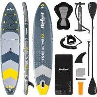 Rebel Planche à pagaie SUP ACTIVE RBA-4501 avec siège, gris 11'6" 350x81x15cm
