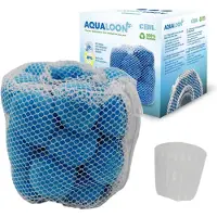 Coil Pool Filterballs, Filtre à eau écologique, Compatible avec filtre type VI Bestway et Intex type S1, 20 pièces, Réutilisable, Bleu