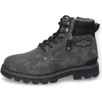 Dockers Bottines à lacets jaune d'or / gris fumé / rouge foncé / noir