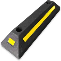 Floordirekt Bordure de parking Fuji Solution robuste et résistante aux intempéries, haute visibilité 56 x 10 x 15 cm