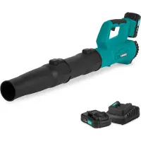 Vonroc Souffleur de feuilles sans fil 20V - Design axial | Inclut 2x 2.0Ah batteries et chargeur
