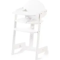 Geuther Filou chaise haute en bois, Chaise haute - Chaise de table pour bébé - Chaise haute pour jeune enfant - Harnais 3 points - Chaise haute pour bébé - Blanc