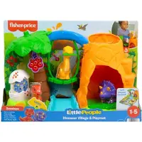 Fisher-Price Little People Dinosaur Village & Playmat, Animal, 1 an(s), Multicolore, Plastique