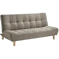 Vente-unique Canapé Convertible 3 Places Taupe