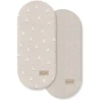 Albero Mio Satin Cotton And Muselina Goose Bottom Carrycot 2 Units Beige