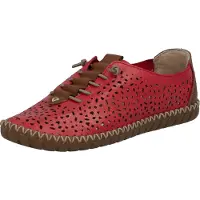 Rieker Chaussure basse marron / rouge