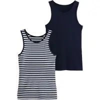 Next Haut bleu marine / blanc