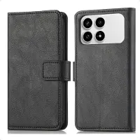 IMoshion Étui de télephone portefeuille de luxe pour Xiaomi Poco F8 Pro - Noir