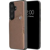 Selencia Coque Riva avec porte-cartes Samsung Galaxy S26 Plus - Mocha Brown