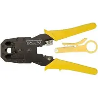 Topex Pince à sertir pour connecteurs téléphoniques et informatiques 4p.6p.8p (32D409)