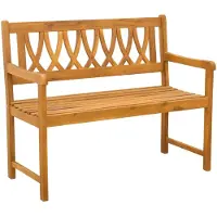 vidaXL Banc d'extérieur Nature 110 x 55,5 x 90 cm en bois massif d'acacia