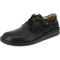 Finn Comfort Chaussure à lacets 'Schnürschuh Herren 01000 001099 Echtleder in schwarz' noir