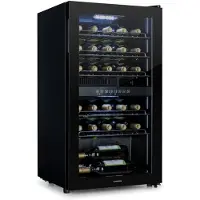Klarstein Shiraz 29 Duo Cave à vin 2 zones 80 L/29 bouteilles 5-22°C tactile noire