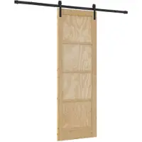 vidaXL Porte coulissante Nature 73,5 x 211 cm Bois de pin massif