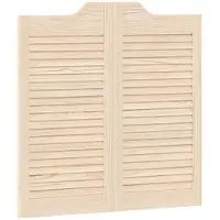 vidaXL : Portes battantes, 80 x 40 cm, en bois massif de pin, finition naturelle